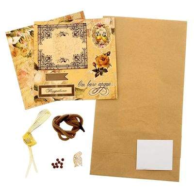 Набор для творчества Подарочный пакет Винтаж, арт. 1253526