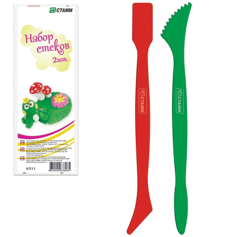 Набор стеков для пластилина 2шт в наборе СТАММ, арт. НЛ11