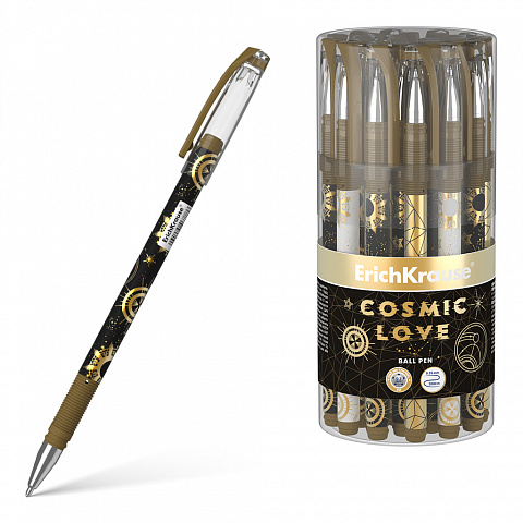 Ручка шариковая синяя 0,7/0,35 E.K. Magic Sky Stick корпус с рисунком soft-touch, арт. 46778