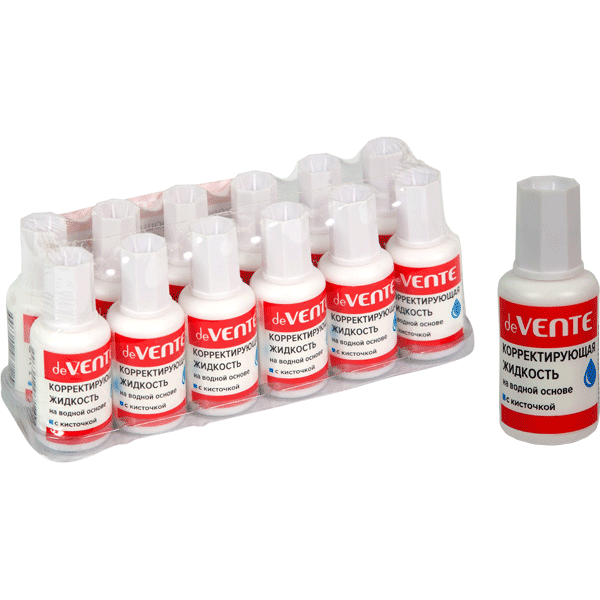 Корректирующая жидкость на водной основе 20мл deVENTE, арт. 4060900/4060102