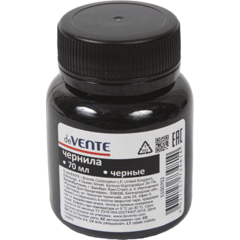 Чернила черные 70мл deVENTE, арт. 5100702