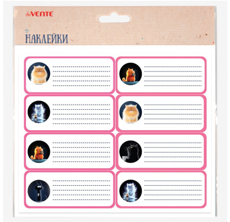 Наклейки на тетрадь deVENTE MooreCafe 8шт/упак , арт. 8066608