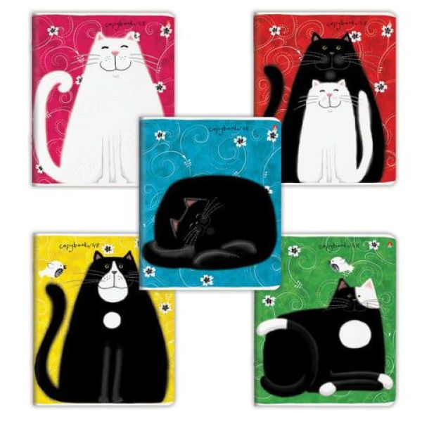 Тетрадь А5 48листов клетка АЛЬТ Кошки-матрешки, арт. 7-48-848