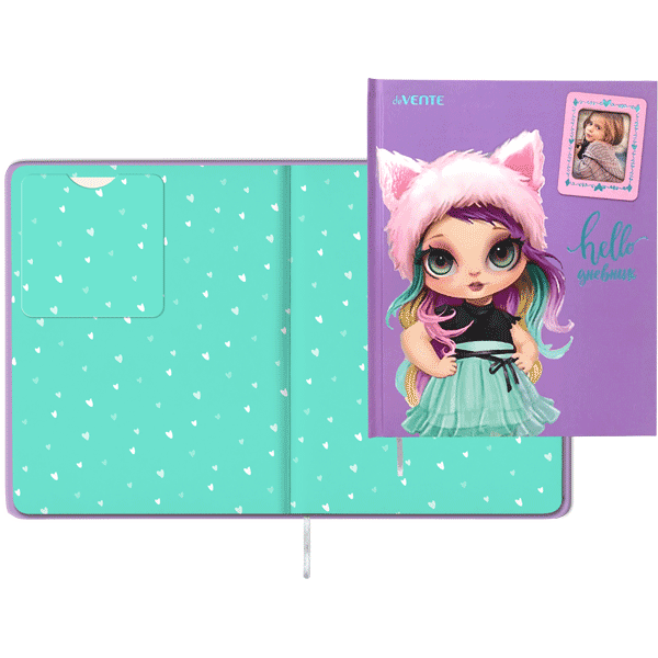 Дневник 1-11 класс твердая обложка deVENTE Beauty с рамкой для фото, арт. 2020309