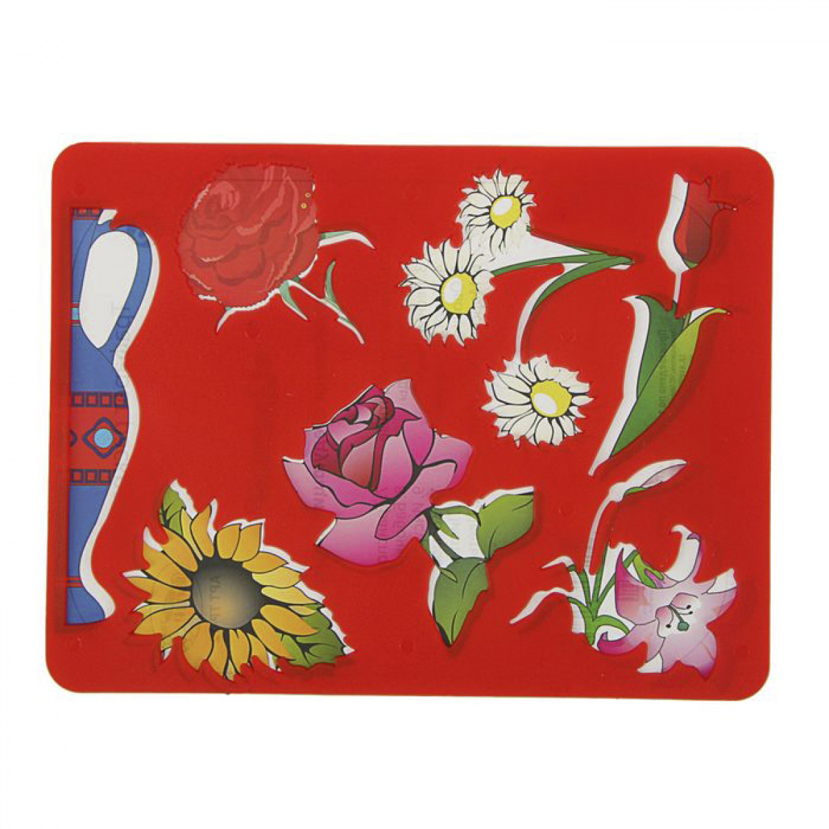 Трафарет ПЧЕЛКА Цветы , арт. ТР-12