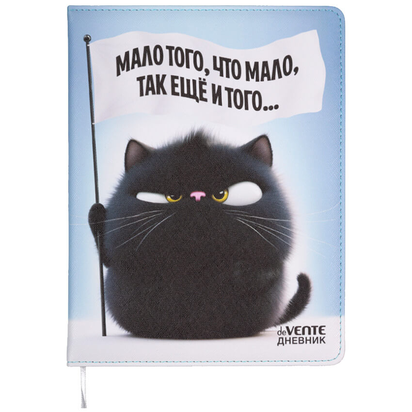 Дневник 1-11 класс твердая обложка искусственная кожа deVENTE Мало того, что мало..., арт. 2020686