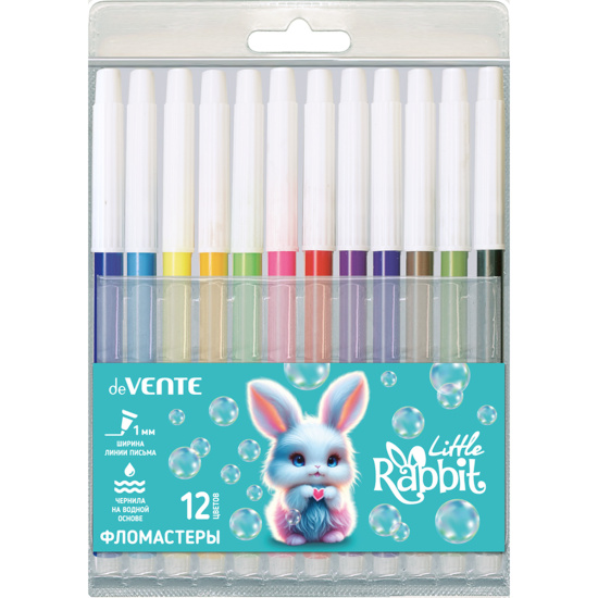 Фломастеры 18цветов deVENTE Little Rabbit, арт. 5082622