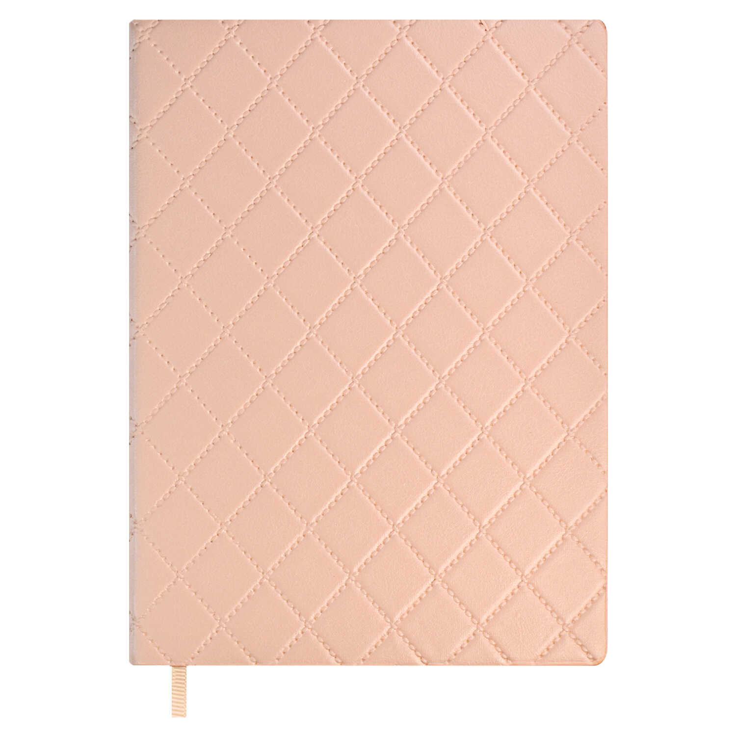 Ежедневник недатированный А6+ ФЕНИКС Escalada Стэп кремовый блок интегральная обложка искусственная кожа розовый срез розовый, арт. 61102