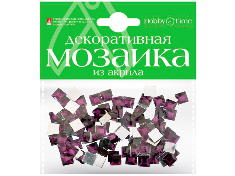 Декор для творчества Мозаика из акрила АЛЬТ фиолетовый, арт. 2-334/11