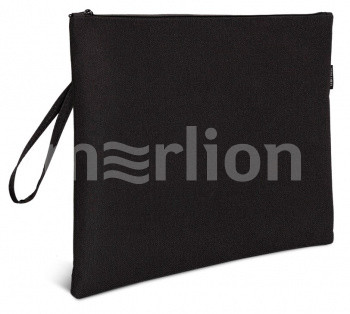 Папка для тетрадей А4 на молнии 1 отделение DELI ткань черная, арт. 63466