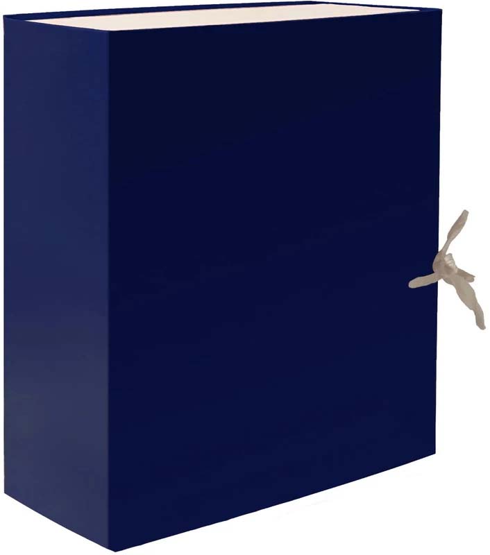 Короб архивный 20см бумвинил синий, арт. 