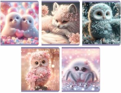 Тетрадь А5 48л кл LAMARK Малыши soft-touch, арт. 4824-44