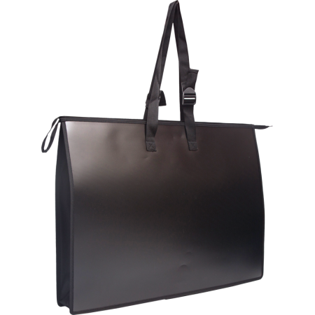 Папка для чертежей и рисунков с ручками пластиковая А2 deVENTE черная, арт. 3075499