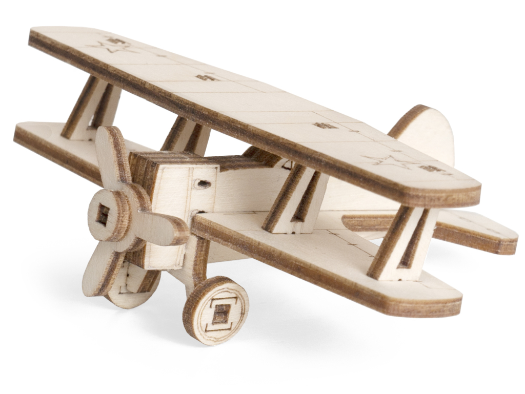 Конструктор деревянный LEMMO Самолет И-15 14 деталей, арт. И-15