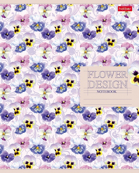 Тетрадь А5 60л клетка ХАТБЕР Соцветие красоты ассорти, арт. 60Т5В1_29400