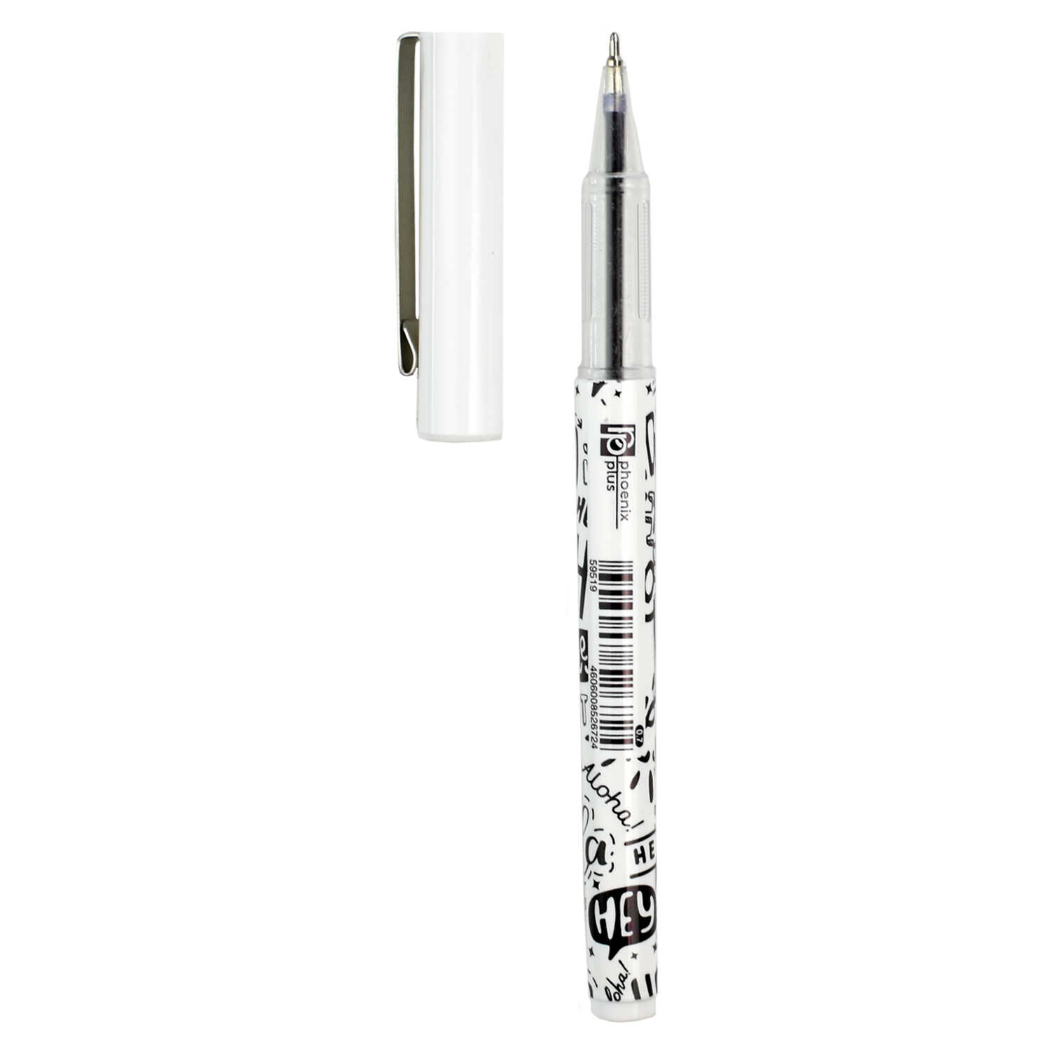 Ручка шариковая синяя игла 0,7 ФЕНИКС Монохром корпус ассорти масляный стержень, арт. 59519