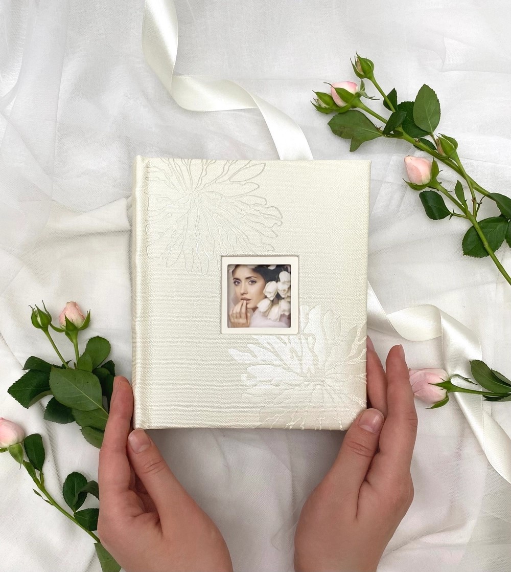 Фотоальбом 10*15 100ф ПОЛИНОМ Делюкс Coral wedding, арт. FA-DL 100.001