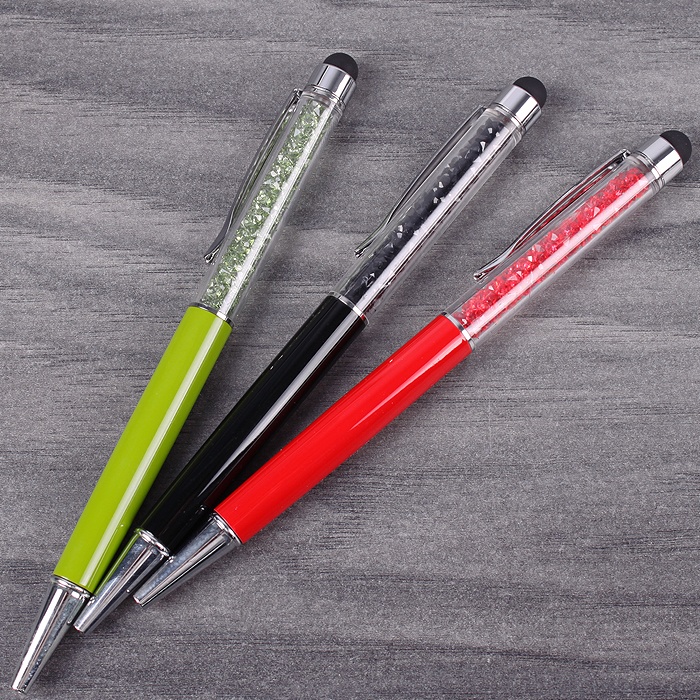 Ручка подарочная шариковая синяя DARVISH корпус цветной  поворотный механизм со стилусом , арт. DV-3785