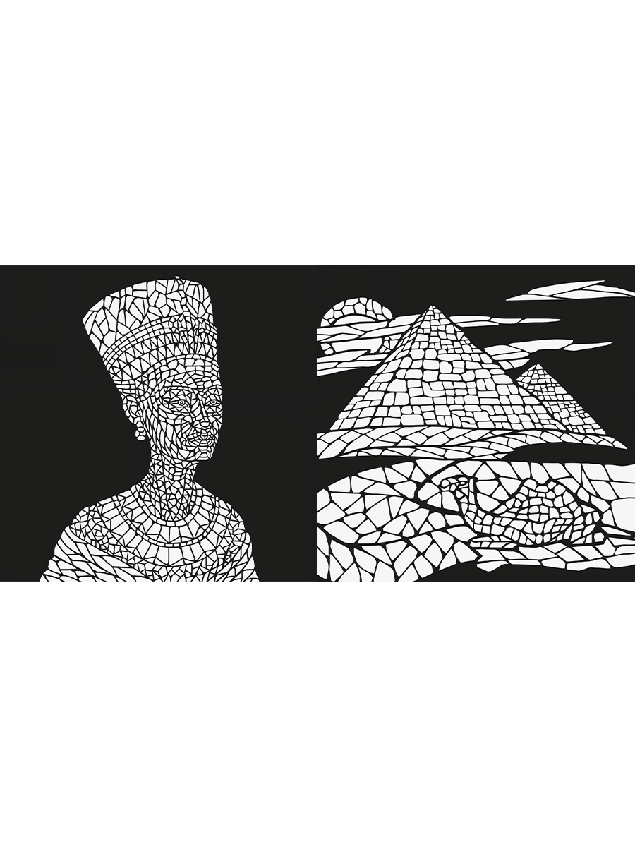 Раскраска антистресс ПРОФ-ПРЕСС Релакс-раскраска Магия черного №3, арт. Р24-4356