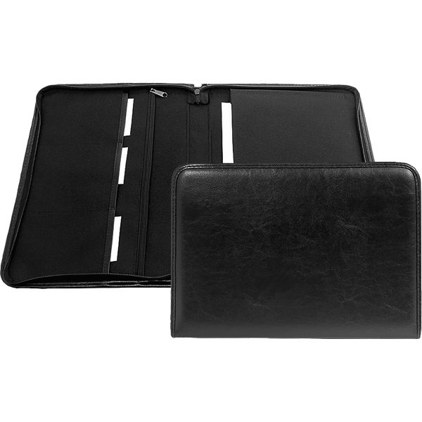 Папка для документов deVENTE Oxford искусственная кожа на молнии черная, арт. 1040202