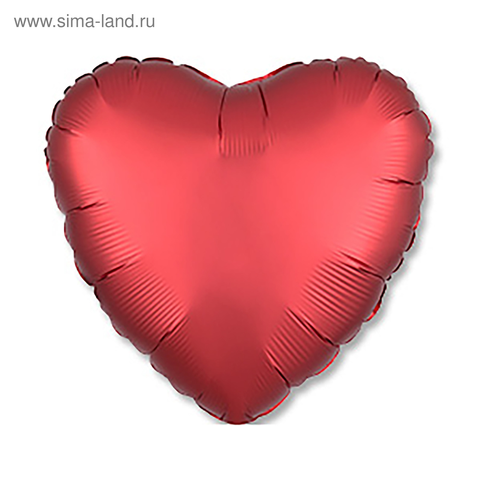 Шар фольгированный 18" Сердце ANAGRAM сатин красный, арт. 3605983