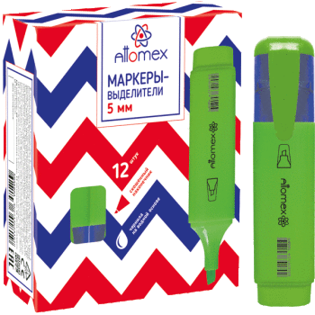Маркер текстовой зеленый 5мм ATTOMEX, арт. 5045801
