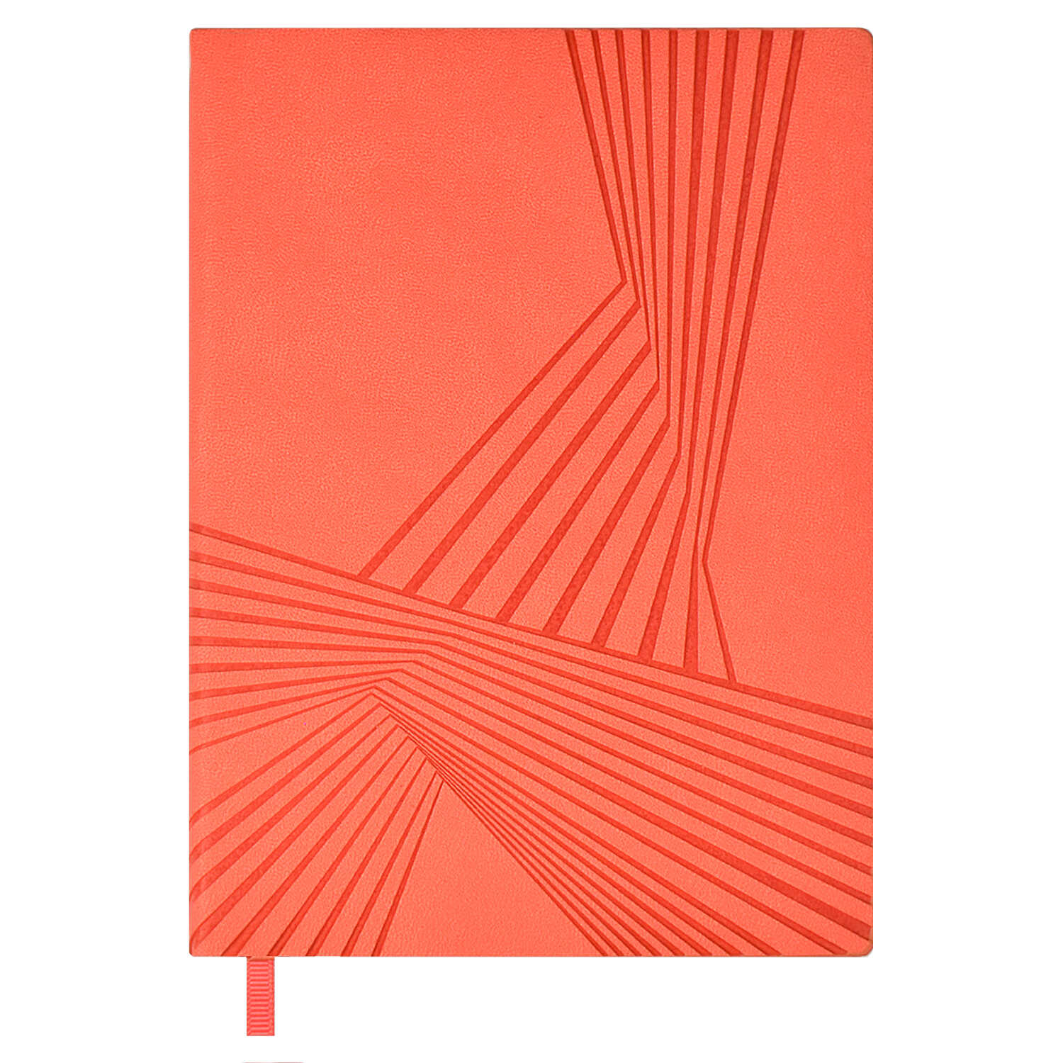 Ежедневник недатированный А6+ ФЕНИКС Escalada Кассандра искусственная кожа мягкий переплет коралловый срез коралловый, арт. 60888