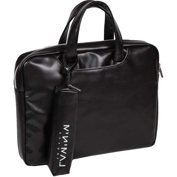 Сумка молодежная deVENTE Minimal Efforts искусственная кожа на молнии черная+пенал, арт. 8056453