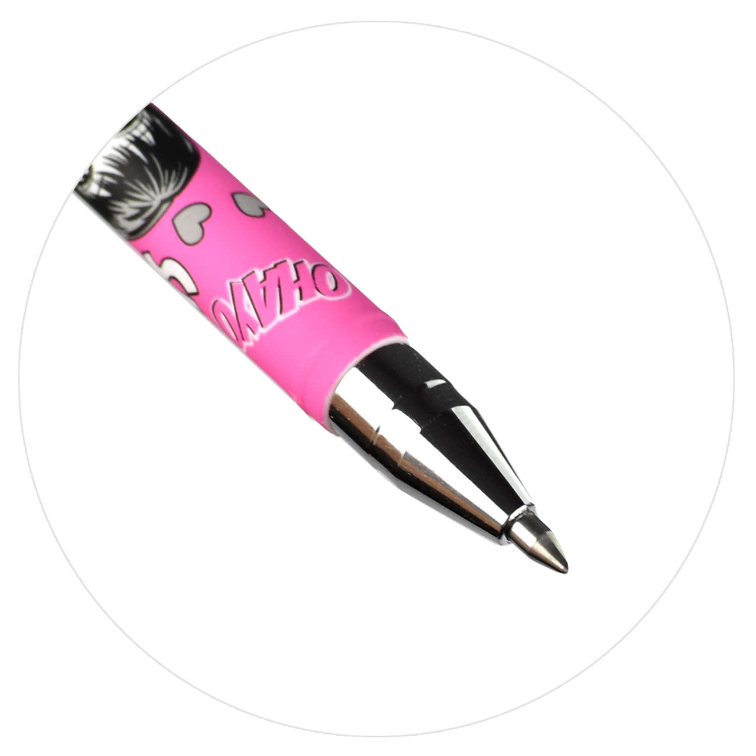 Ручка пиши-стирай гелевая синяя ФЕНИКС Манга корпус с рисунком soft-touch, арт. 62574