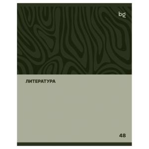 Тетрадь предметная Литература 48л линия BG Один цвет, арт. ТПск48 63781