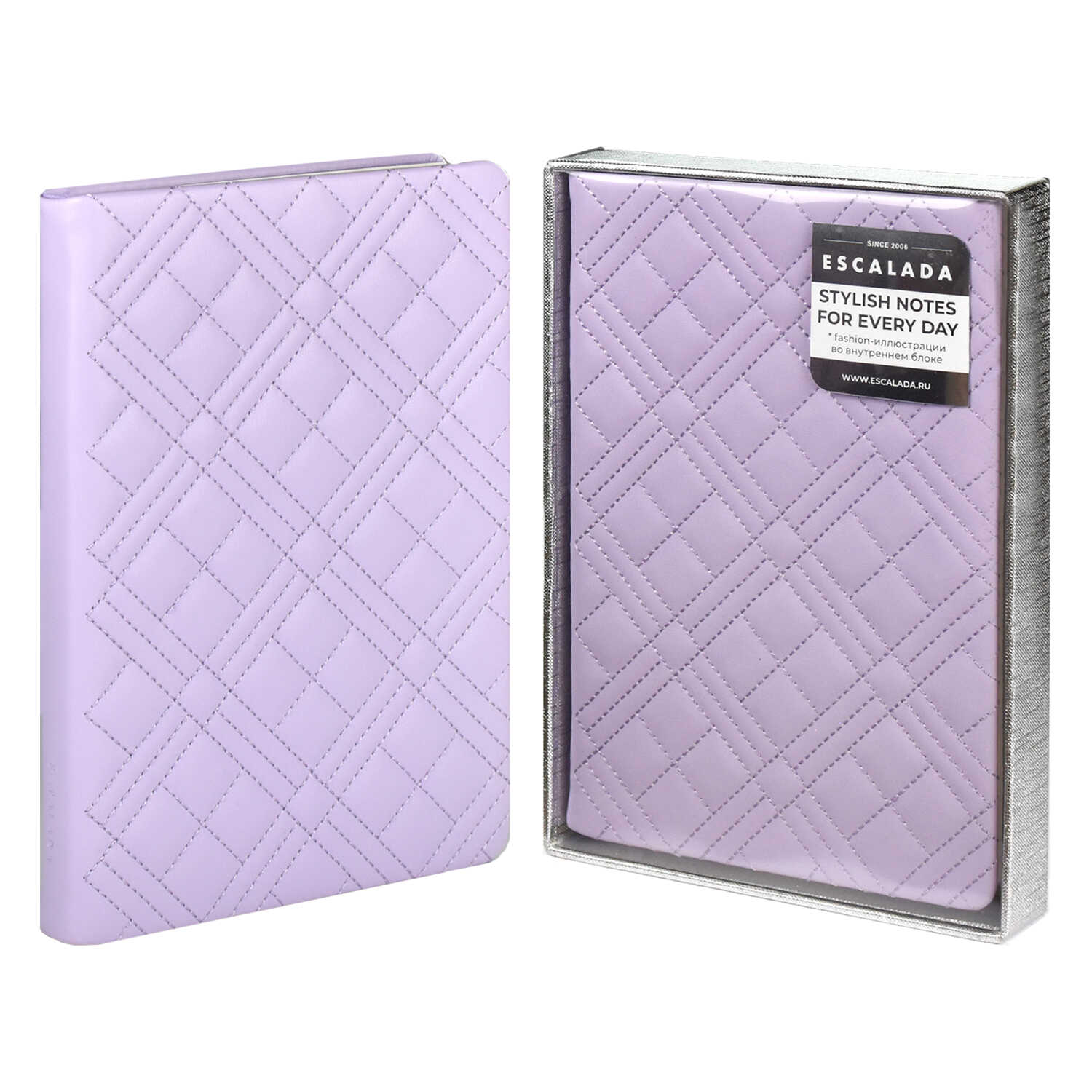 Ежедневник недатированный А5 ФЕНИКС Escalada Лайка от Кутюр кремовый блок искусственная кожа сиреневый , арт. 63967