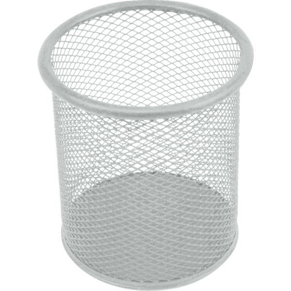 Подставка для письменных принадлежностей металлическая deVENTE круглая серая, арт. 4104016