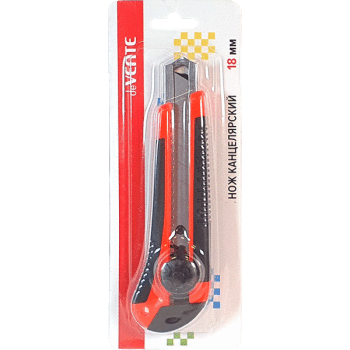 Нож канцелярский 18мм deVENTE металлические направляющие, арт. 4090310