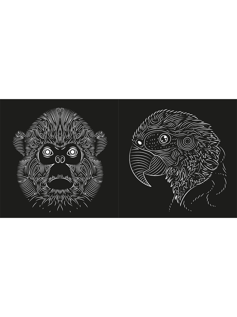 Раскраска антистресс ПРОФ-ПРЕСС Релакс-раскраска Магия черного №4, арт. Р24-4357