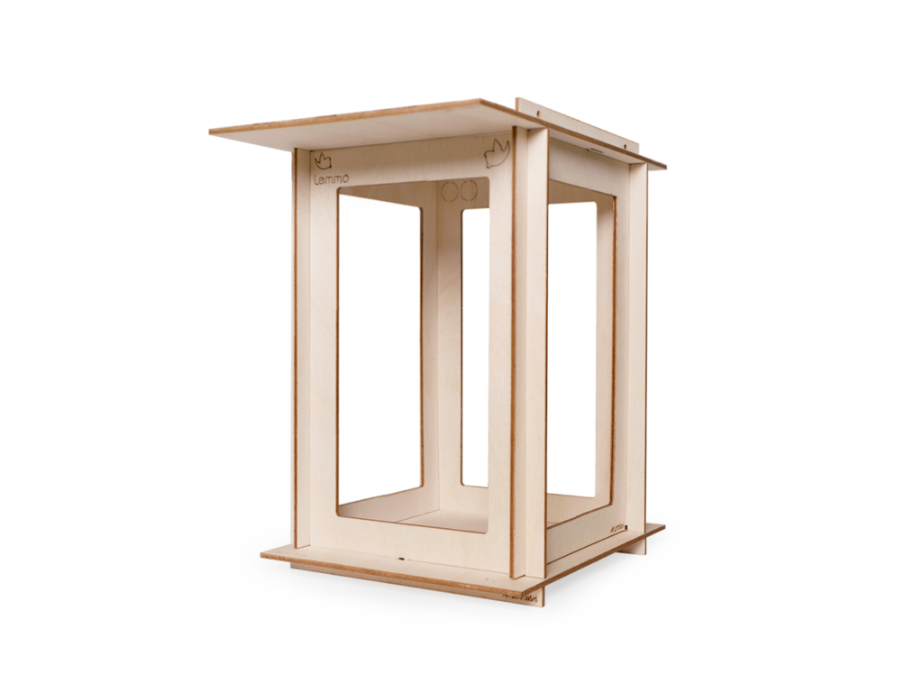 Конструктор деревянный LEMMO Кормушка для птиц 8 деталей, арт. 0173