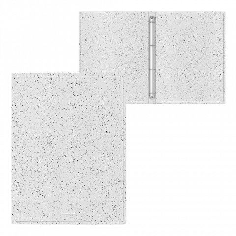 Папка на 4-х кольцах А4 24мм ERICH KRAUSE Matt Grains белая, арт. 55195