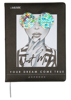 Дневник 1-11 класс твердая обложка искусственная кожа deVENTE Girl, арт. 2021243