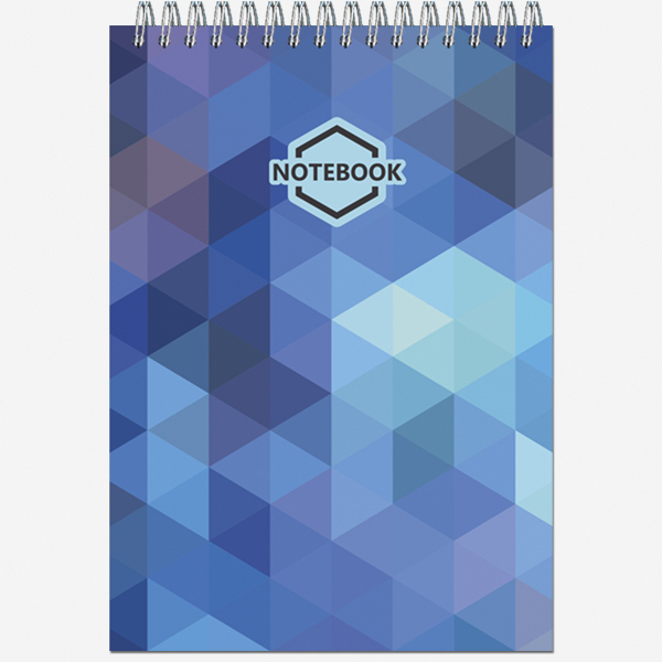 Блокнот А5 60л клетка спираль ПОЛИНОМ Яркий Офис ассорти, арт. 2739