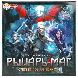 Игра-ходилка с фишками УМНЫЕ ИГРЫ Рыцарь-маг Очисти лес от нечисти, арт. 74040