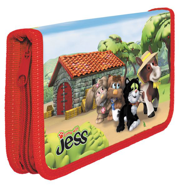 Пенал 1 отделения ACTION Guess with Jess, арт. GJ-APC4201/2