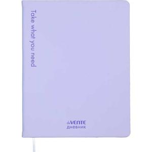 Дневник 1-11 класс твердая обложка искусственная кожа deVENTE Take what you need сиреневый, арт. 2021643