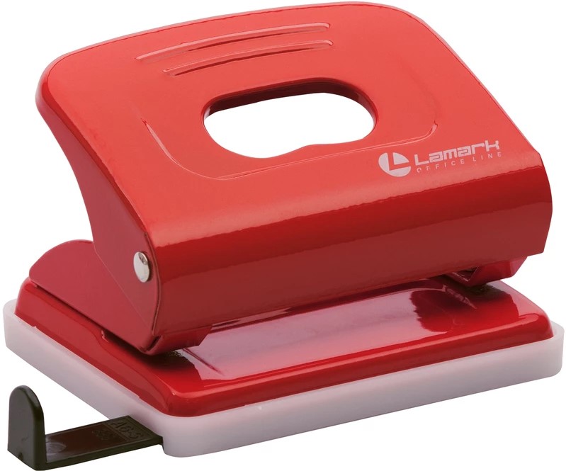 Дырокол на 20л LAMARK металлический красный, арт. PN0149-RD