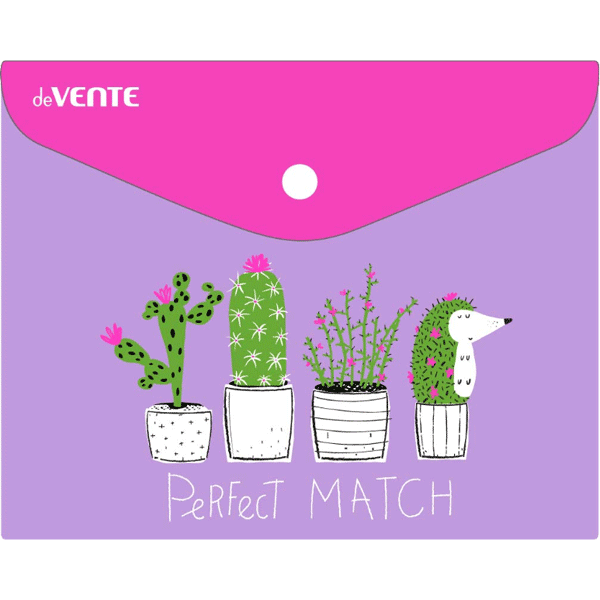 Папка конверт на кнопке А6 150мкр deVENTE Thorns, арт. 3079042