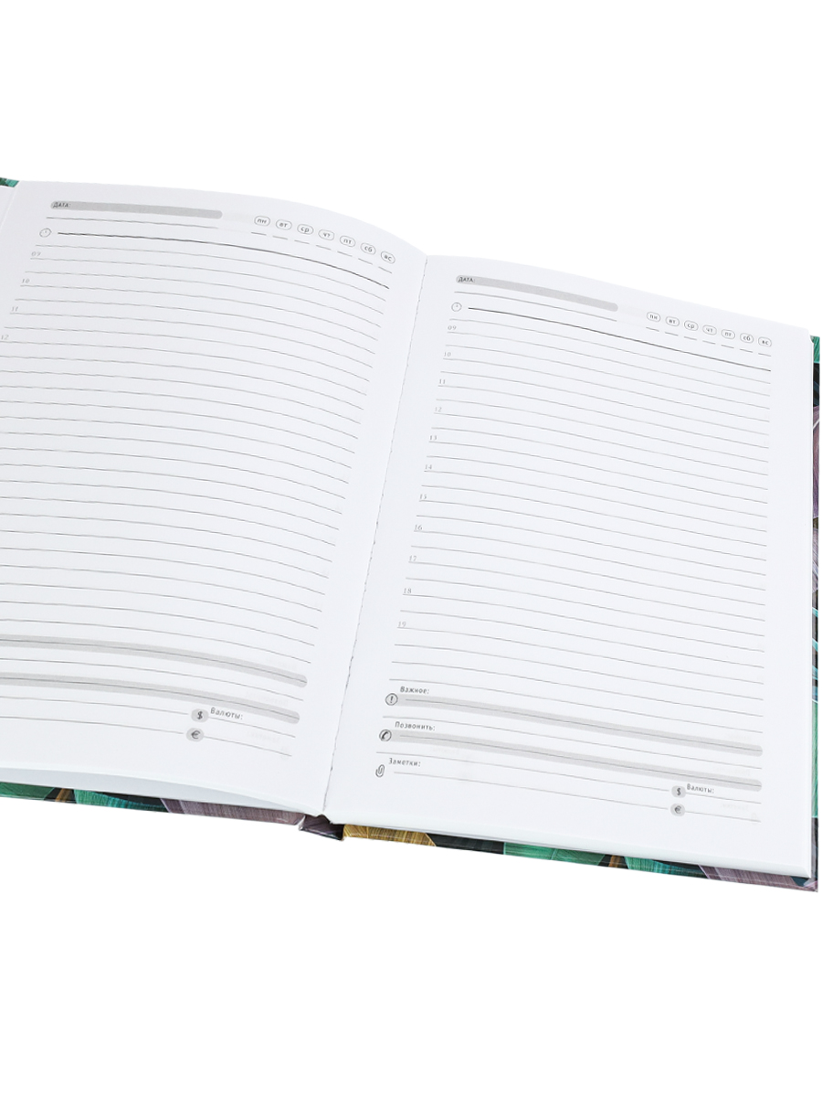 Ежедневник недатированный А5 ПРОФ-ПРЕСС Яркие тропики твердая обложка, арт. 128-5214