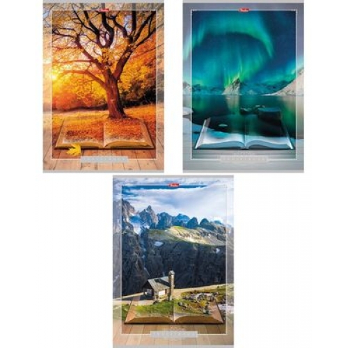 Тетрадь А4 80л клетка ХАТБЕР Книга странствий ассорти, арт. 80Т4В3_16625