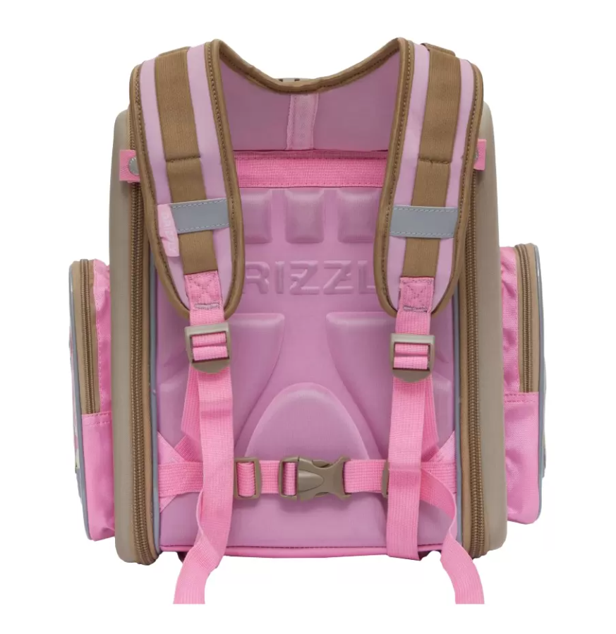 Рюкзак школьный GRIZZLY RA-771-4/2 розовый раскладной, арт. RA-771-4/2