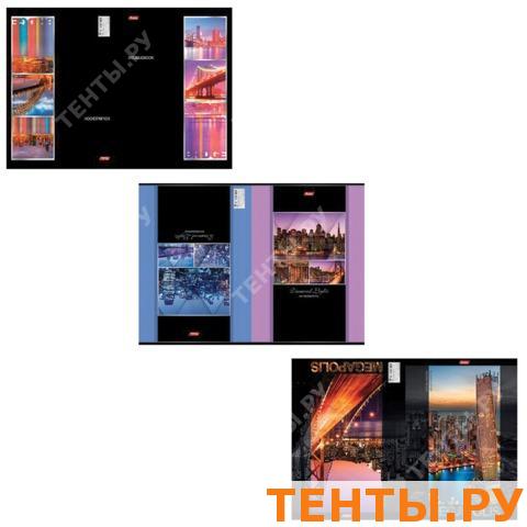 Тетрадь А4 96л клетка ХАТБЕР Перевертыш Огни города ассорти, арт. 96Тд4тВ3_12619