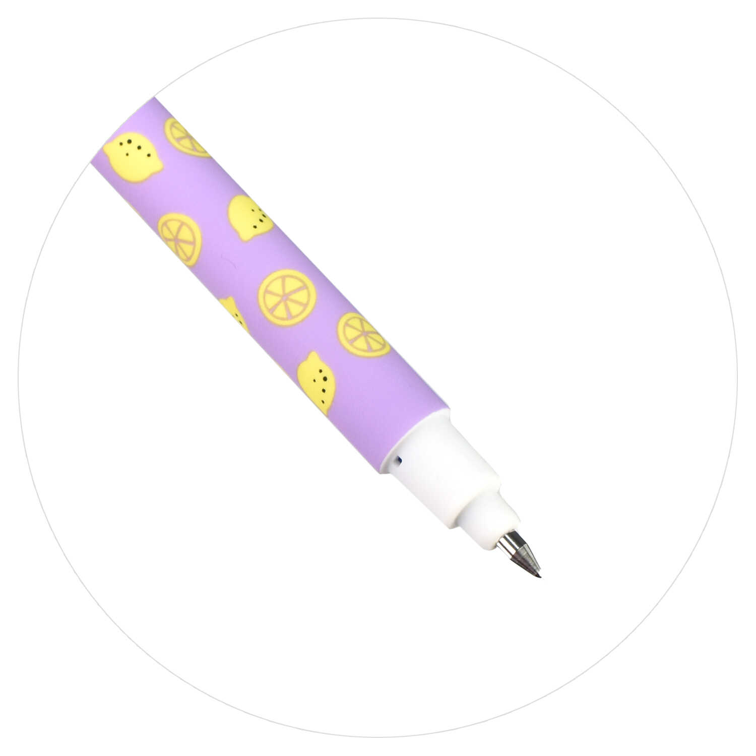 Ручка пиши-стирай гелевая синяя ФЕНИКС Три друга корпус с рисунком soft-touch , арт. 61383