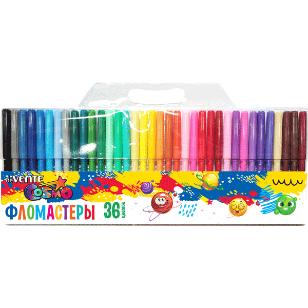 Фломастеры 36цветов deVENTE Cosmo, арт. 5080128