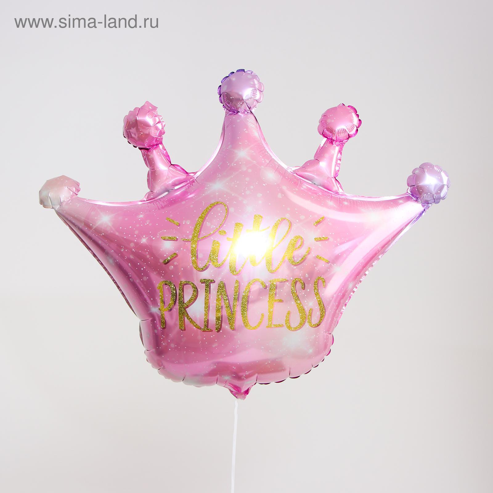 Шар фольгированный 26" Корона СТРАНА КАРНАВАЛИЯ розовый, арт. 5096073